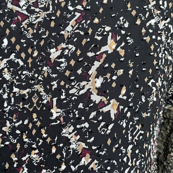 CLUB MONACO Women's Mini Dress Multicolor Sheer 3/4 sleeves Size 8 - Picture 4 of 10